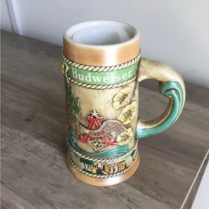 Vintage 1981 Limited Edition "California" Budweiser Beer Stein Made in Brazil